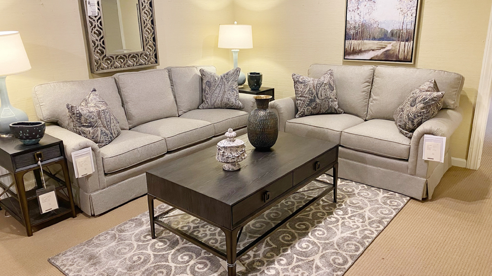 Fabric Sofa and Loveseat Set