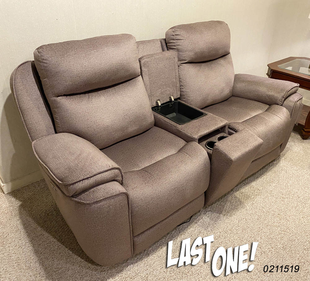 Southern Motion Power Headrest Console Loveseat