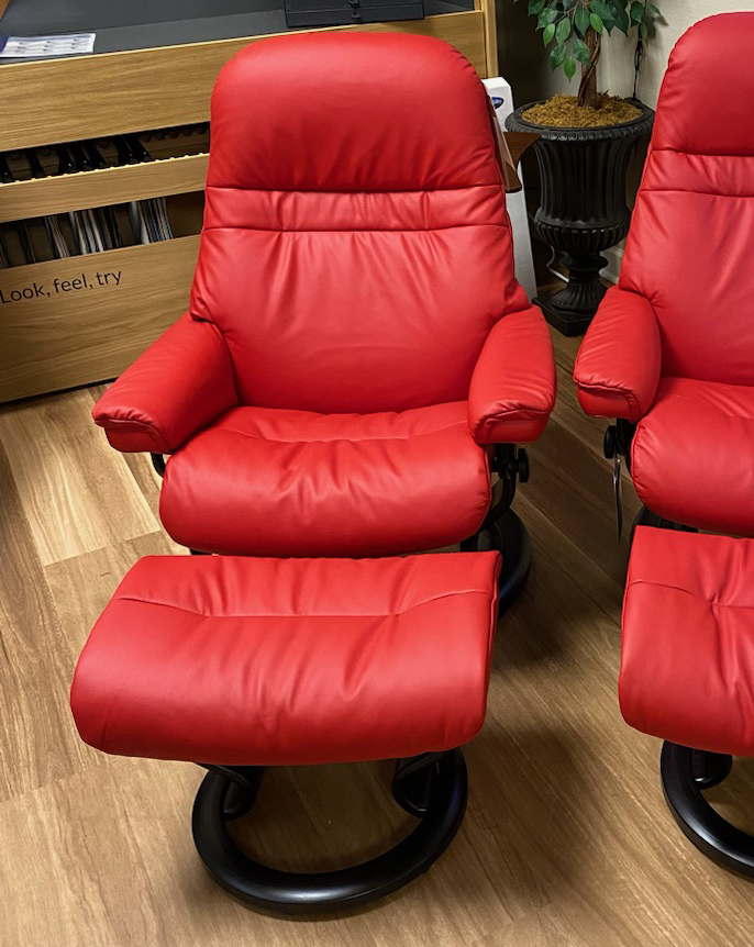 Stressless Chair and Ottoman