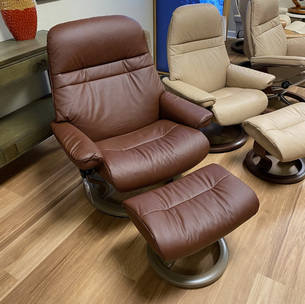 Stressless Chair and Ottoman