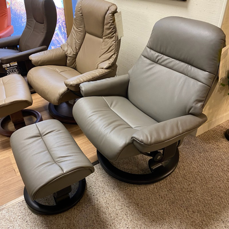 Stressless Chair and Ottoman