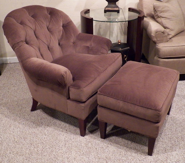 Hickory Chair Chair and Ottoman